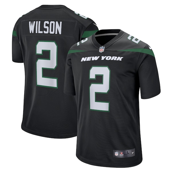 Zach Wilson New York Jets Nike Alternate Game Jersey - Black/Green/White