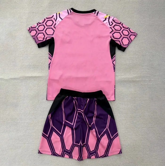 Kids Borussia Dortmund Goalkeeper Purple Jersey Suit 26/27