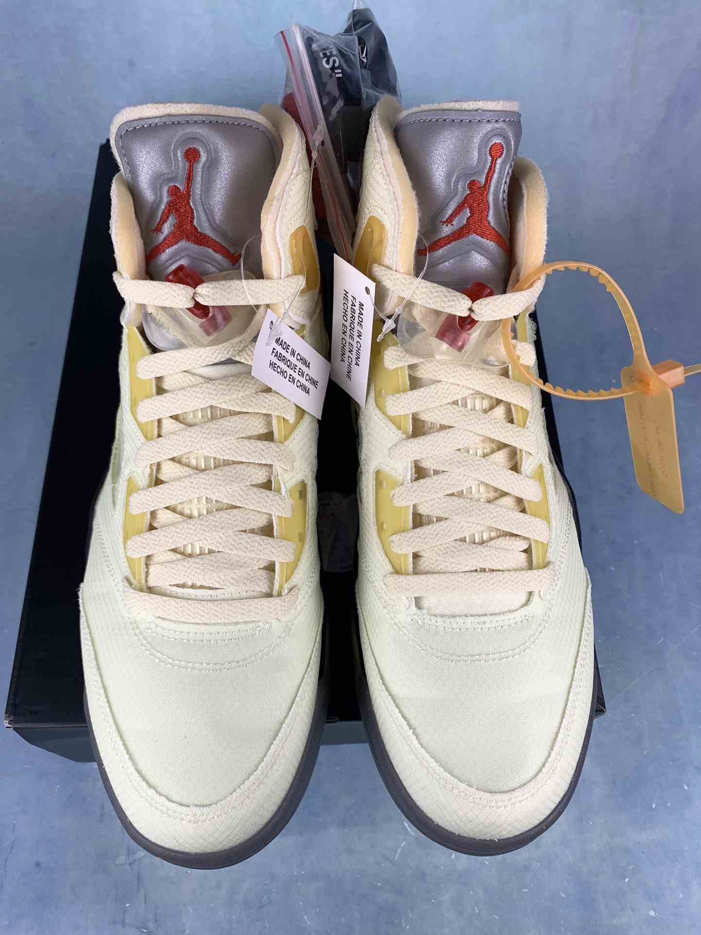 Off-White x Air Jordan 5 “Sail” Shoes