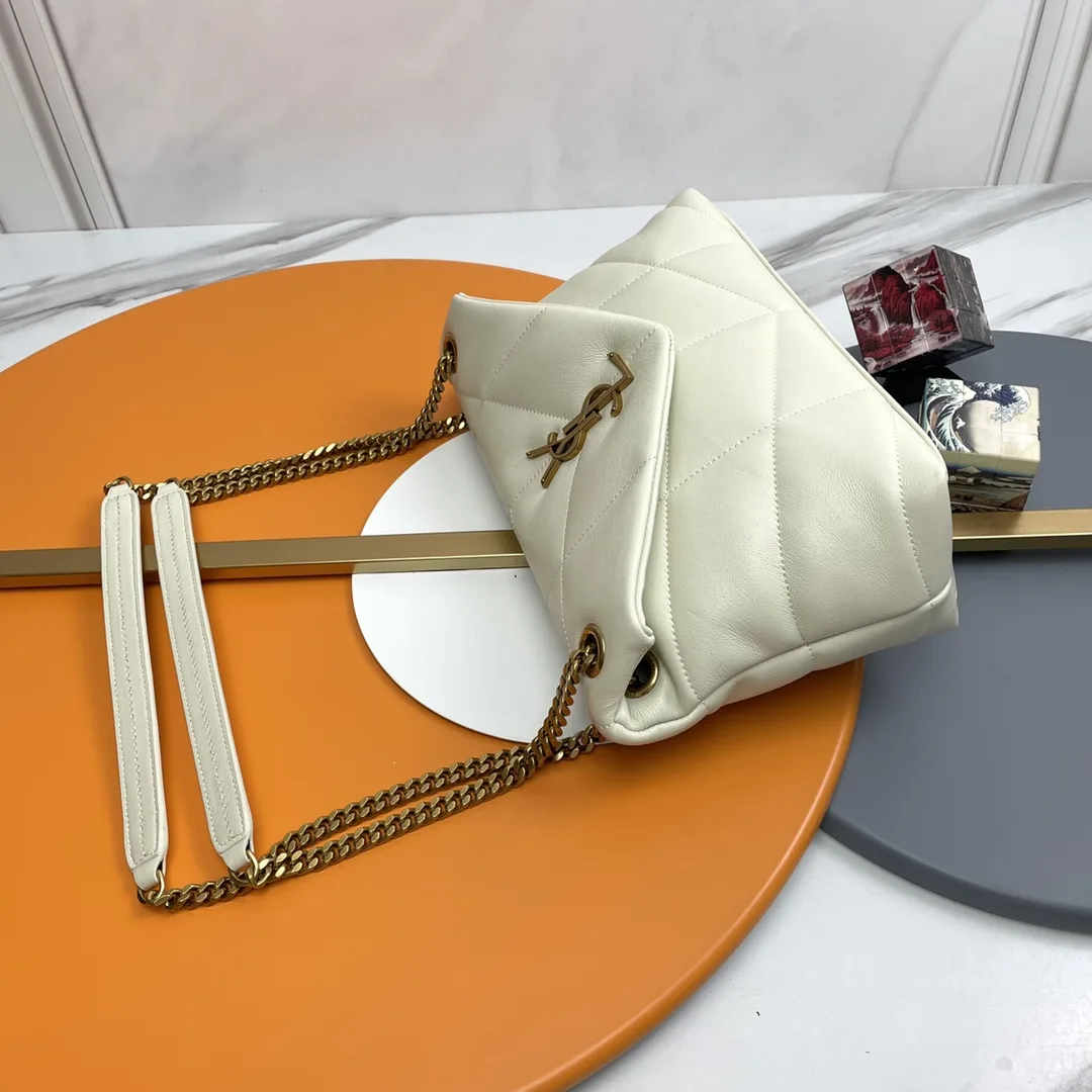 Saint Laurent White Loulou Quilted Leather Shoulder Bag product photo from LabelPicks