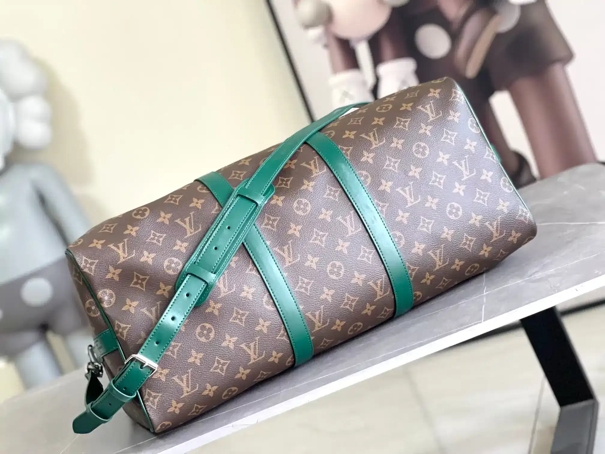 Louis Vuitton Keepall Navy Monogram Canvas Tote Bag product photo from LabelPicks