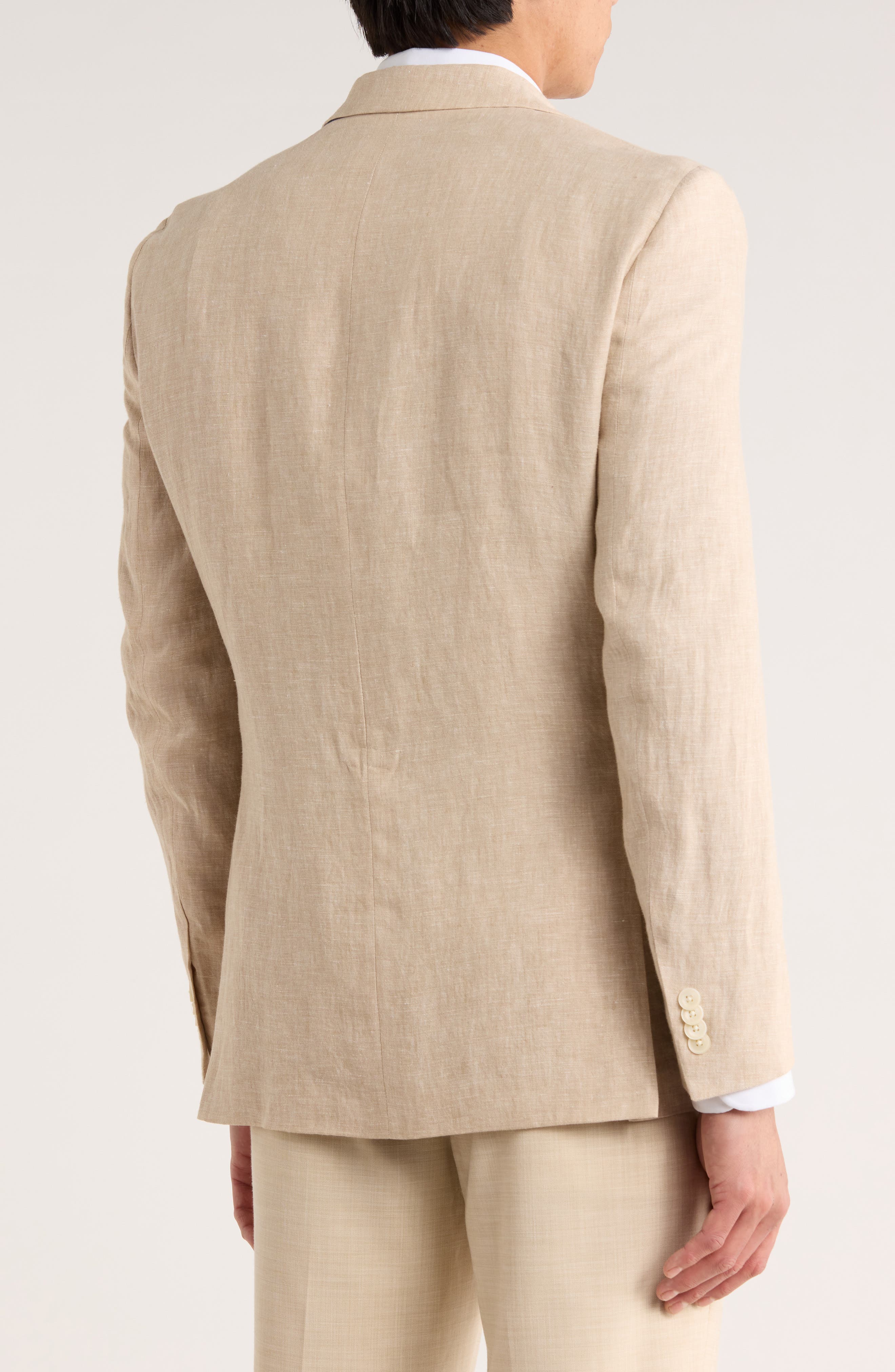 Tommy Hilfiger Two Button Notch Lapel Woven Linen Sport Coat