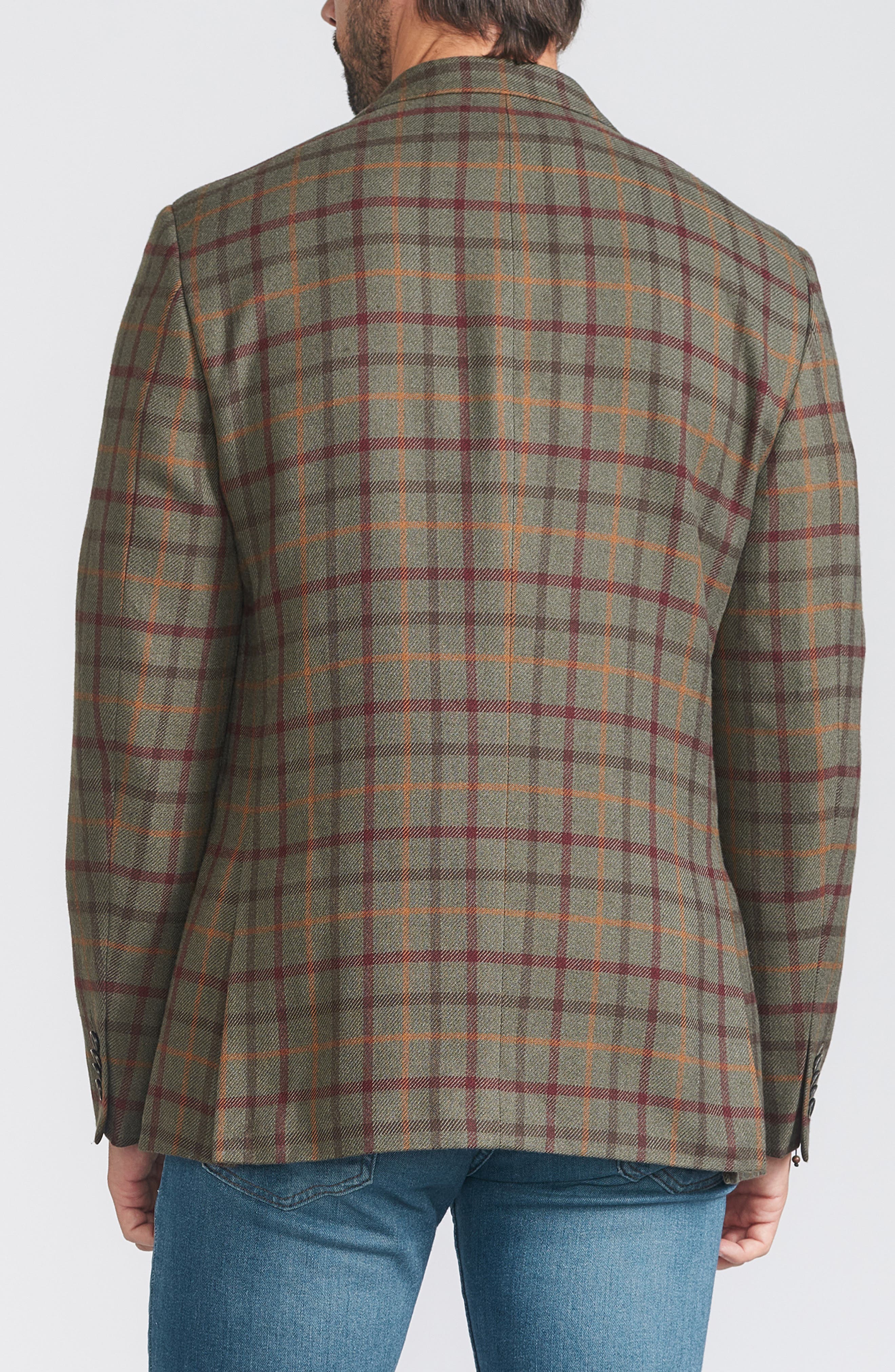 SAVILE ROW CO Windowpane Sport Coat