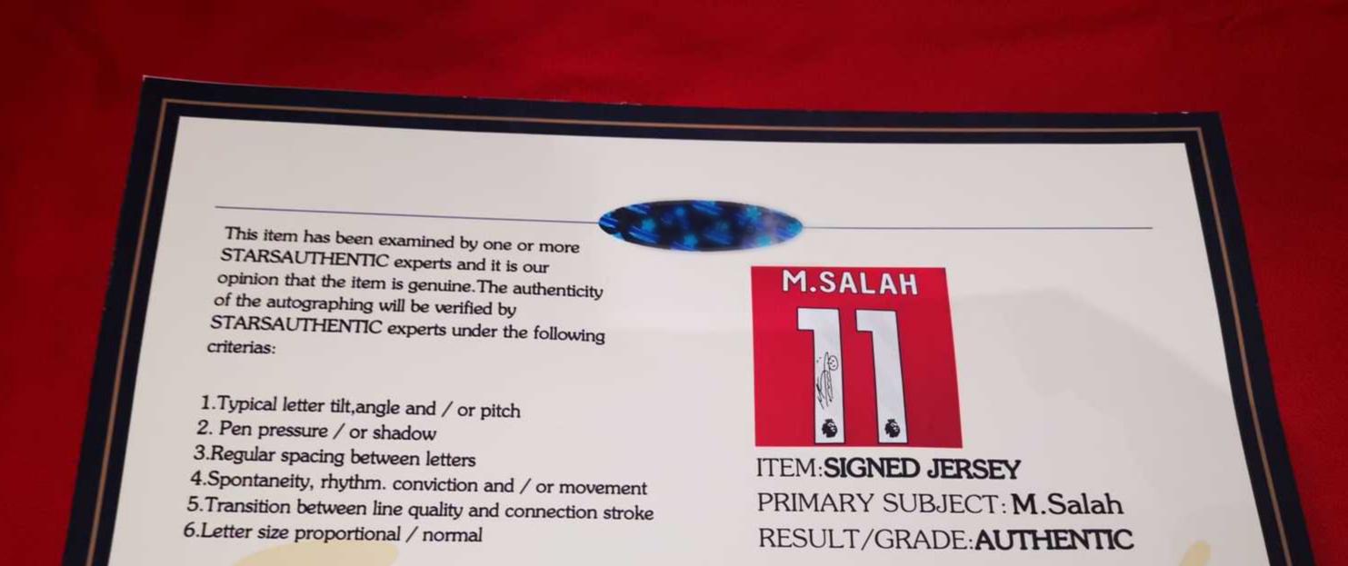 Mo Salah SIGNED Liverpool 24/25 Home Jersey/Shirt - COA - 2025