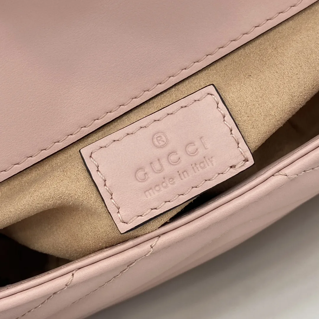 Gucci Pink Marmont Quilted Leather Shoulder Bag product photo from LabelPicks