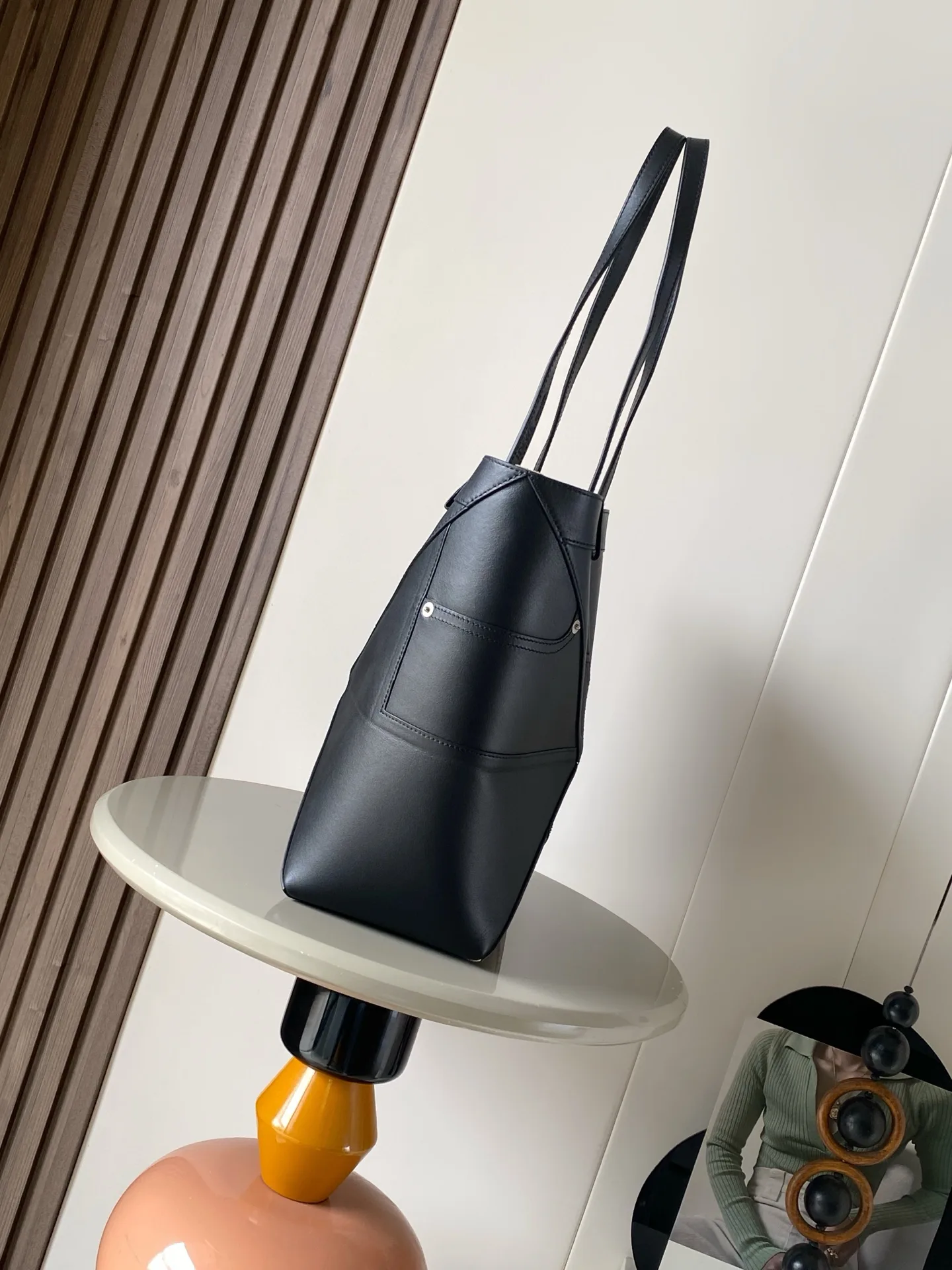 Loewe Black Puzzle Calfskin Tote Bag product photo from LabelPicks