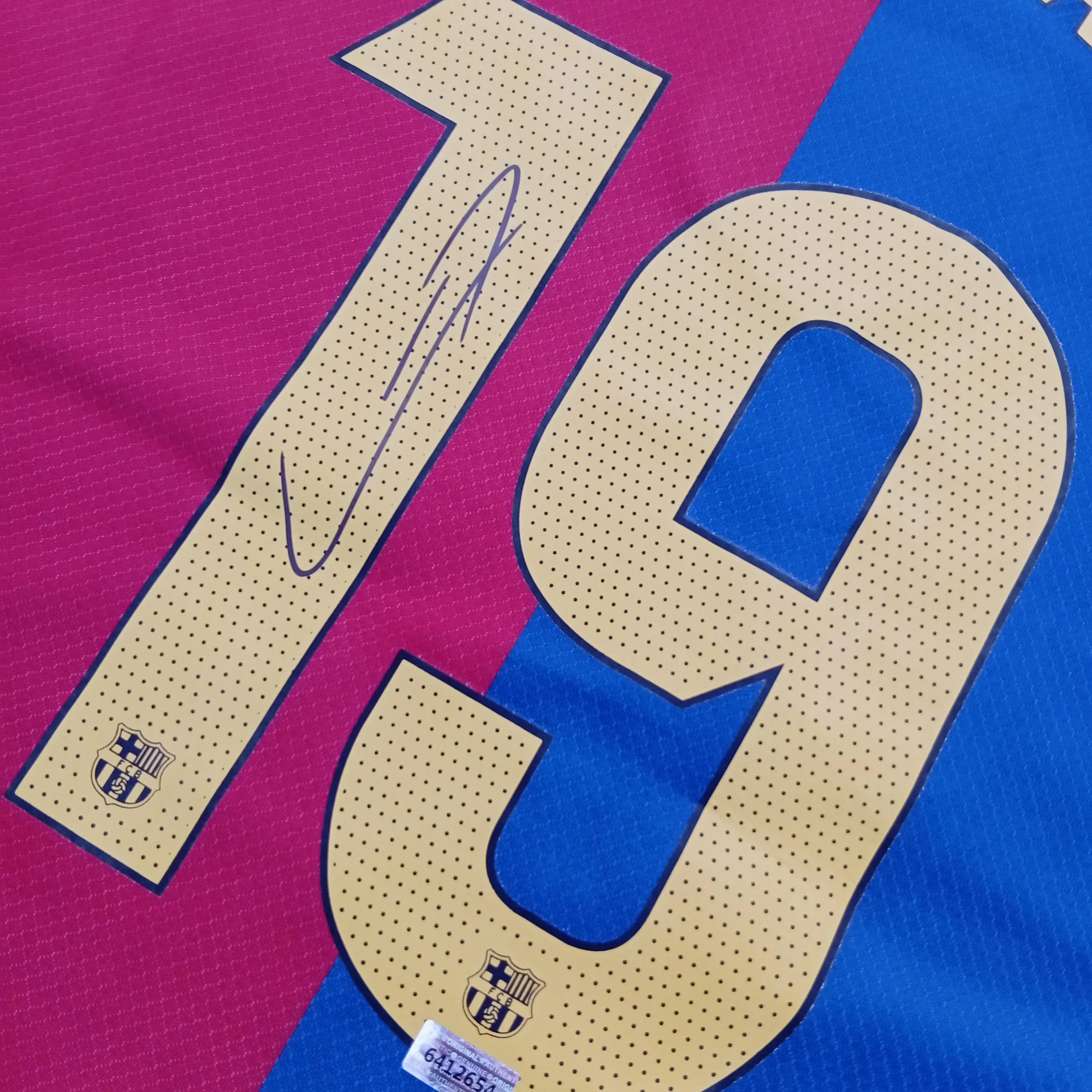 Lamine Yamal Signed Autographed Barcelona FC Home Football Shirt With COA