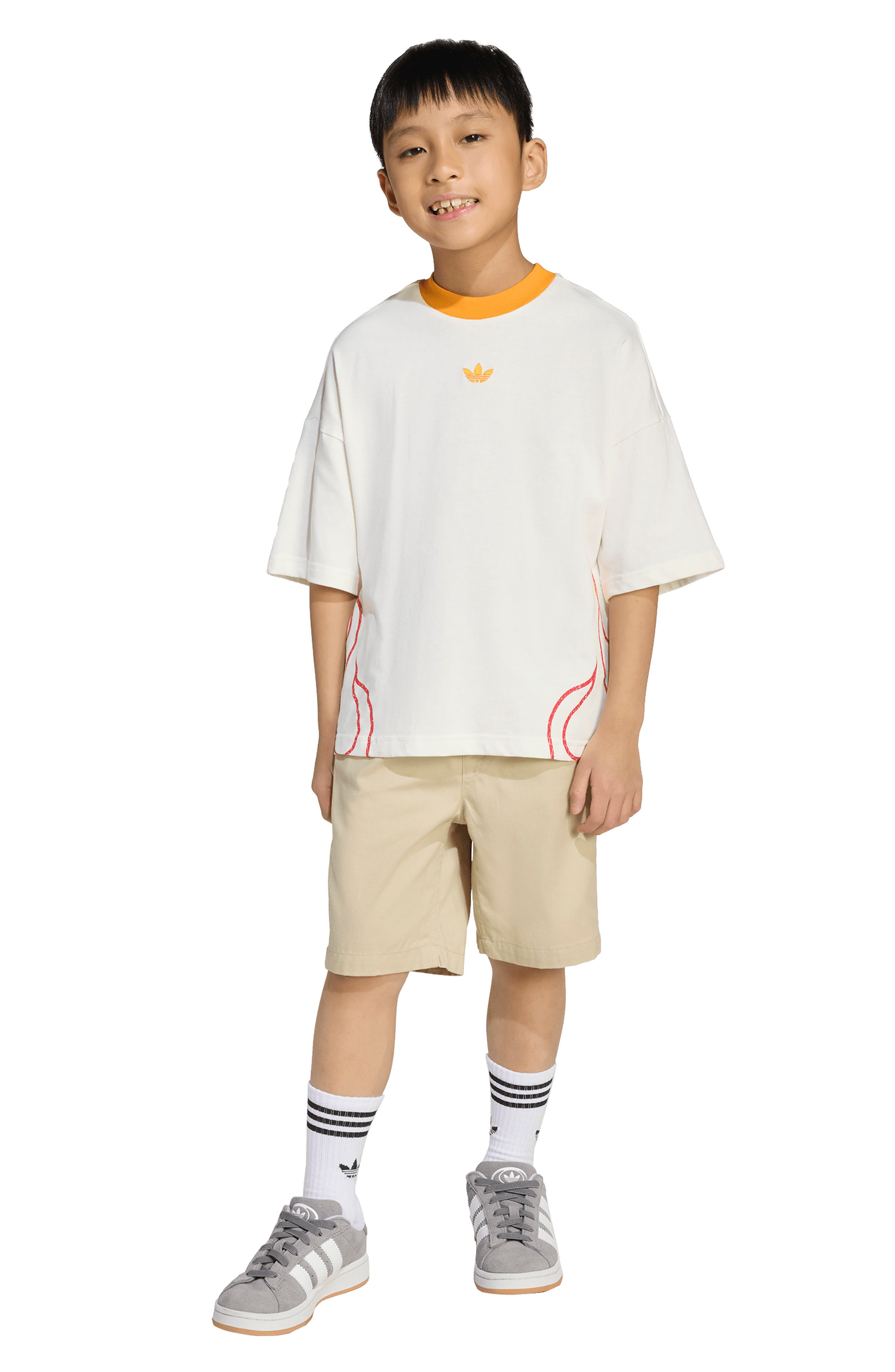 adidas Kids' Crewneck T-Shirt & Shorts Set