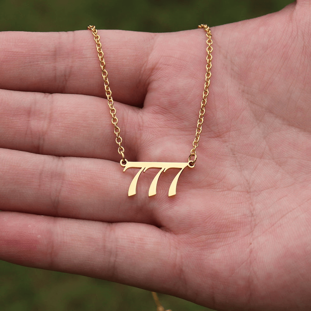Angel Number Necklace 111-999 with 18K Gold Plated
