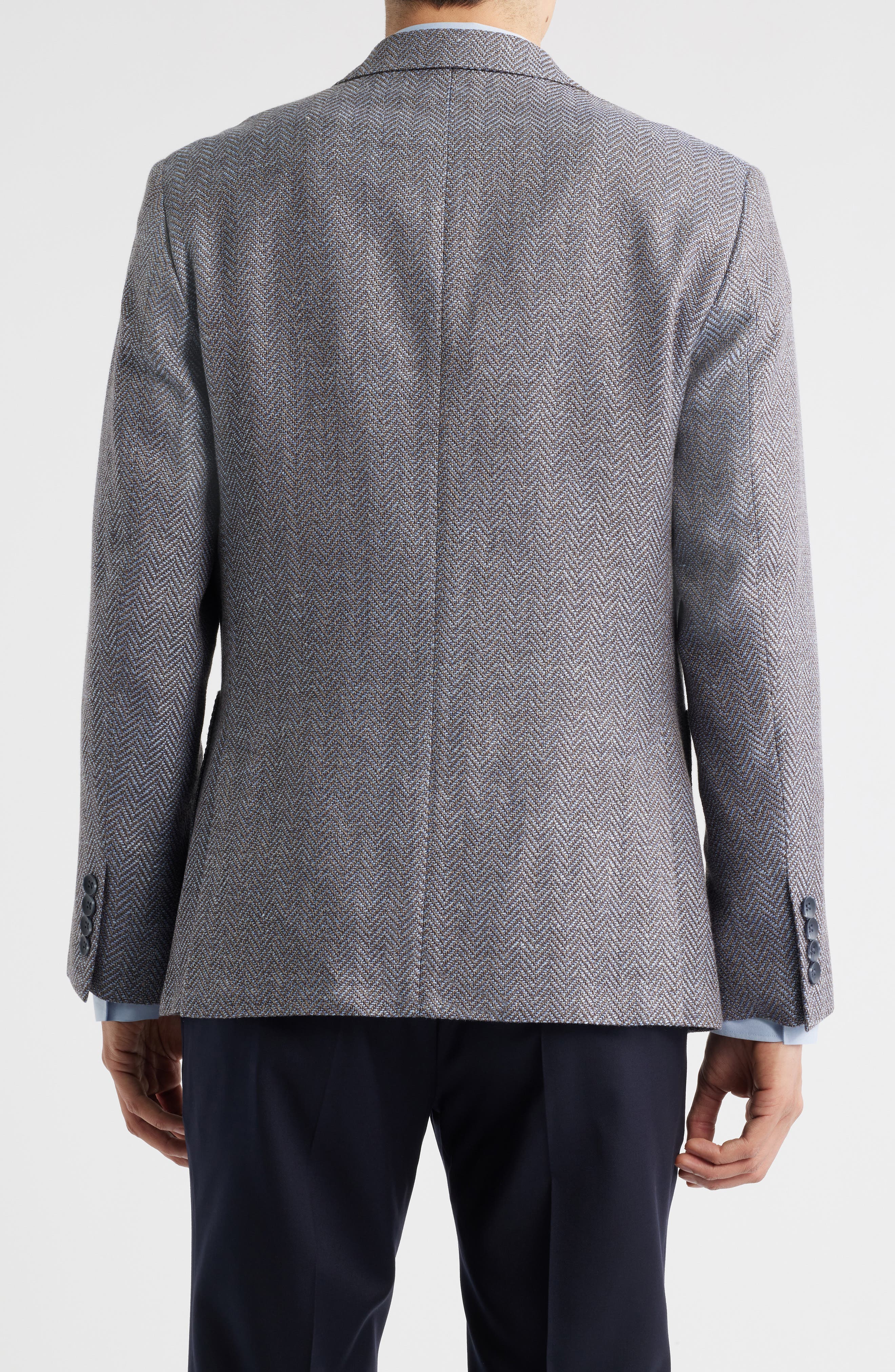 Nordstrom Henrik Trim Fit Italian Wool & Linen Blend Jacket