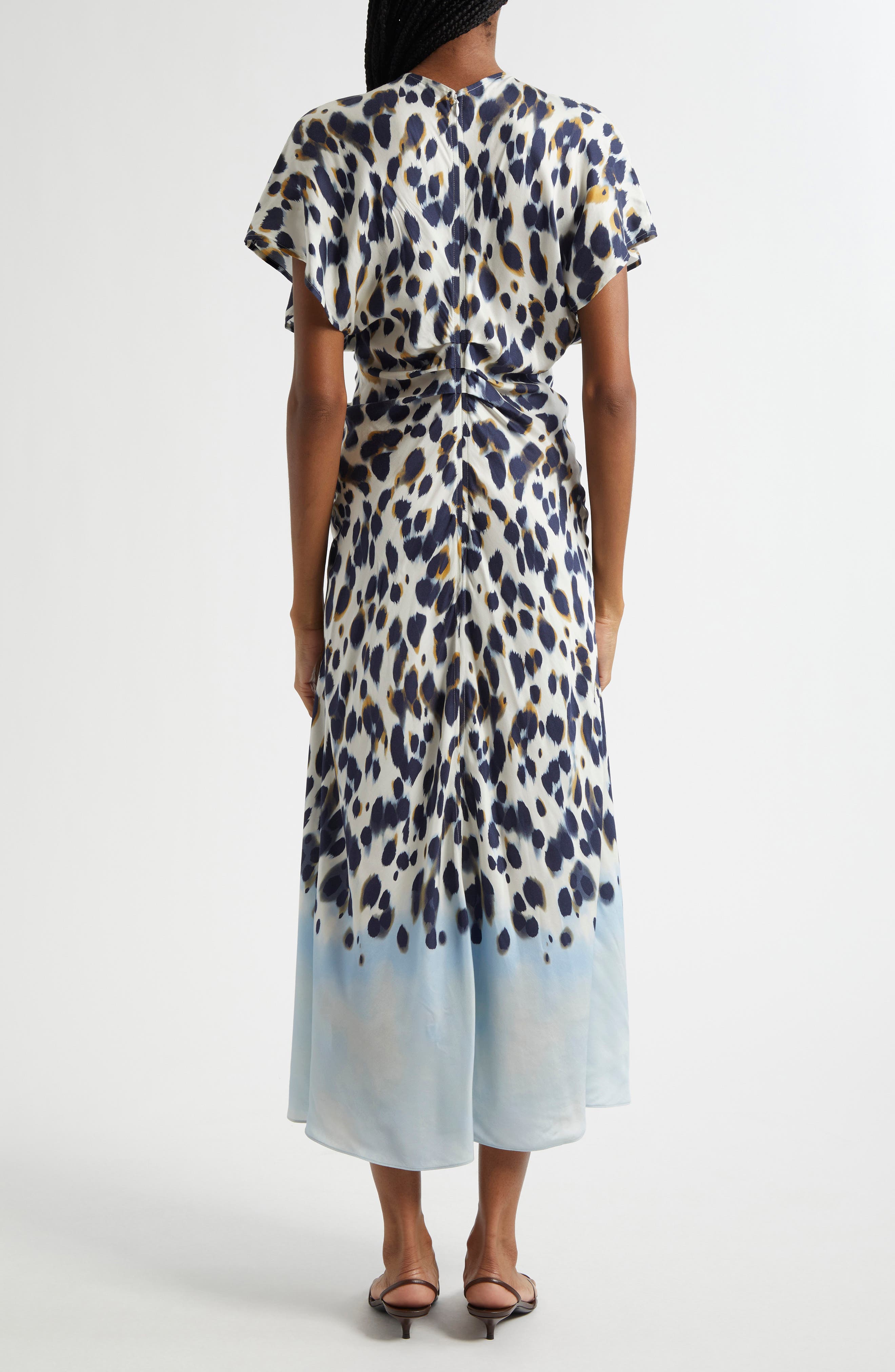 A.L.C. Rem Dot Print A-Line Dress