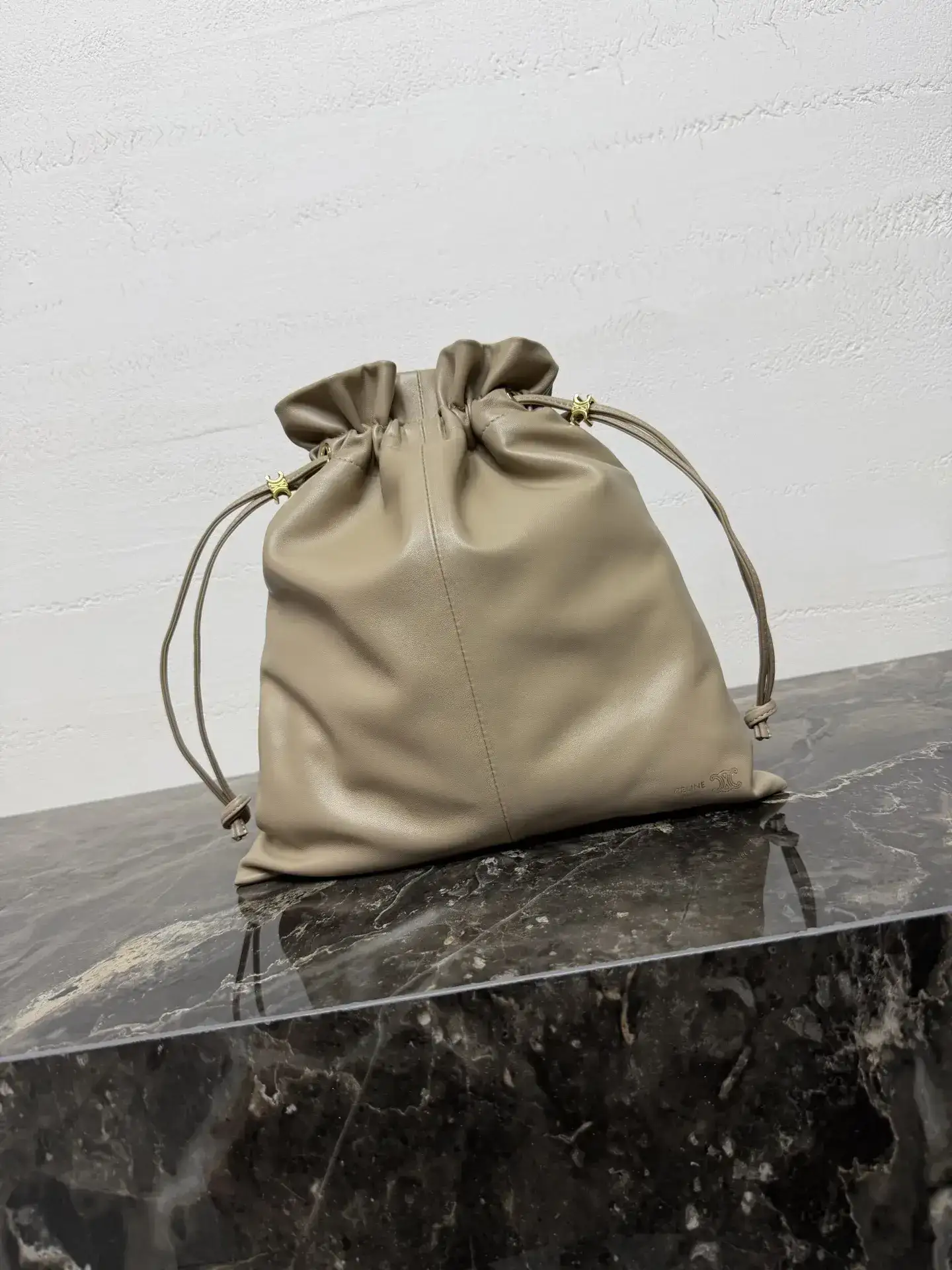 Celine Crystal Pouch Lambskin Bucket Bag product photo from LabelPicks