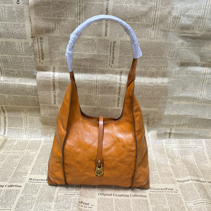 Women's Burnt Orange Hobo Tote