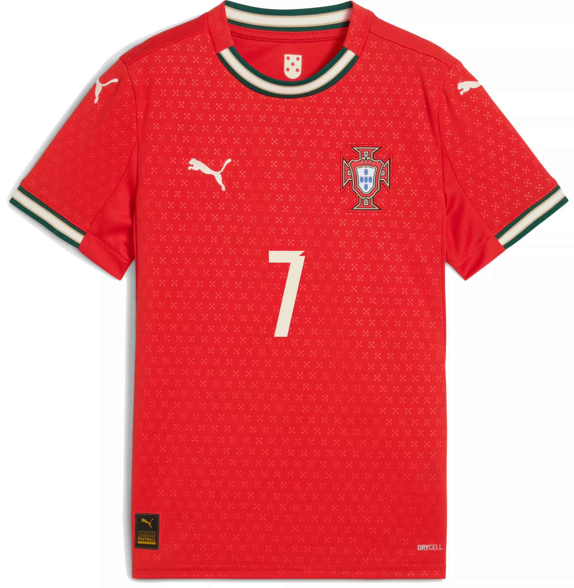 2025 PUMA Cristiano Ronaldo Portugal Youth Home Authentic Jersey