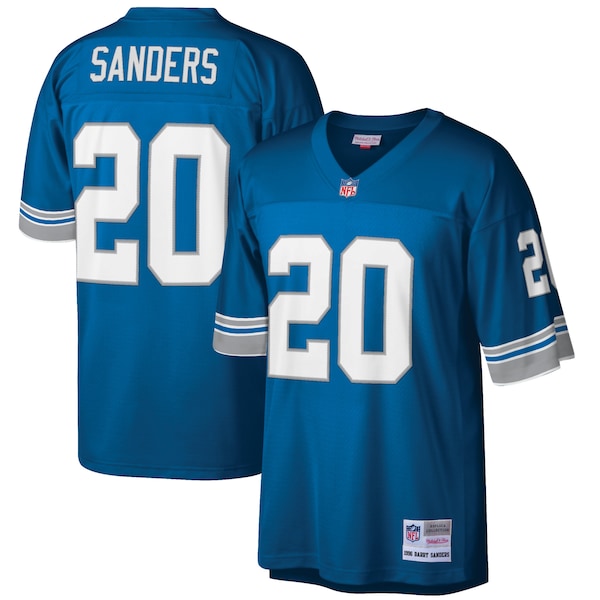 Barry Sanders Detroit Lions Big & Tall 1996 Retired Player Replica Jersey - Blue/White