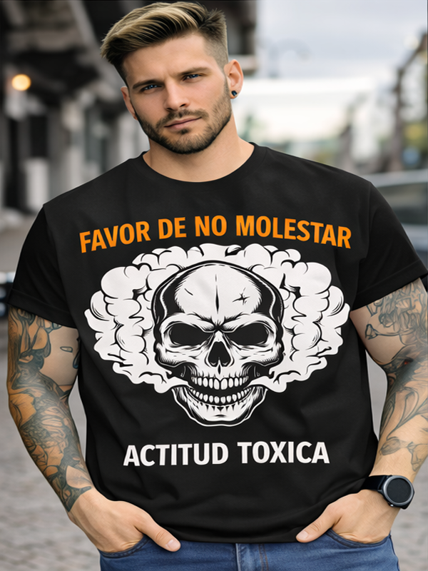 Remera Calavera con Humo | Estilo Urbano Dark Unisex