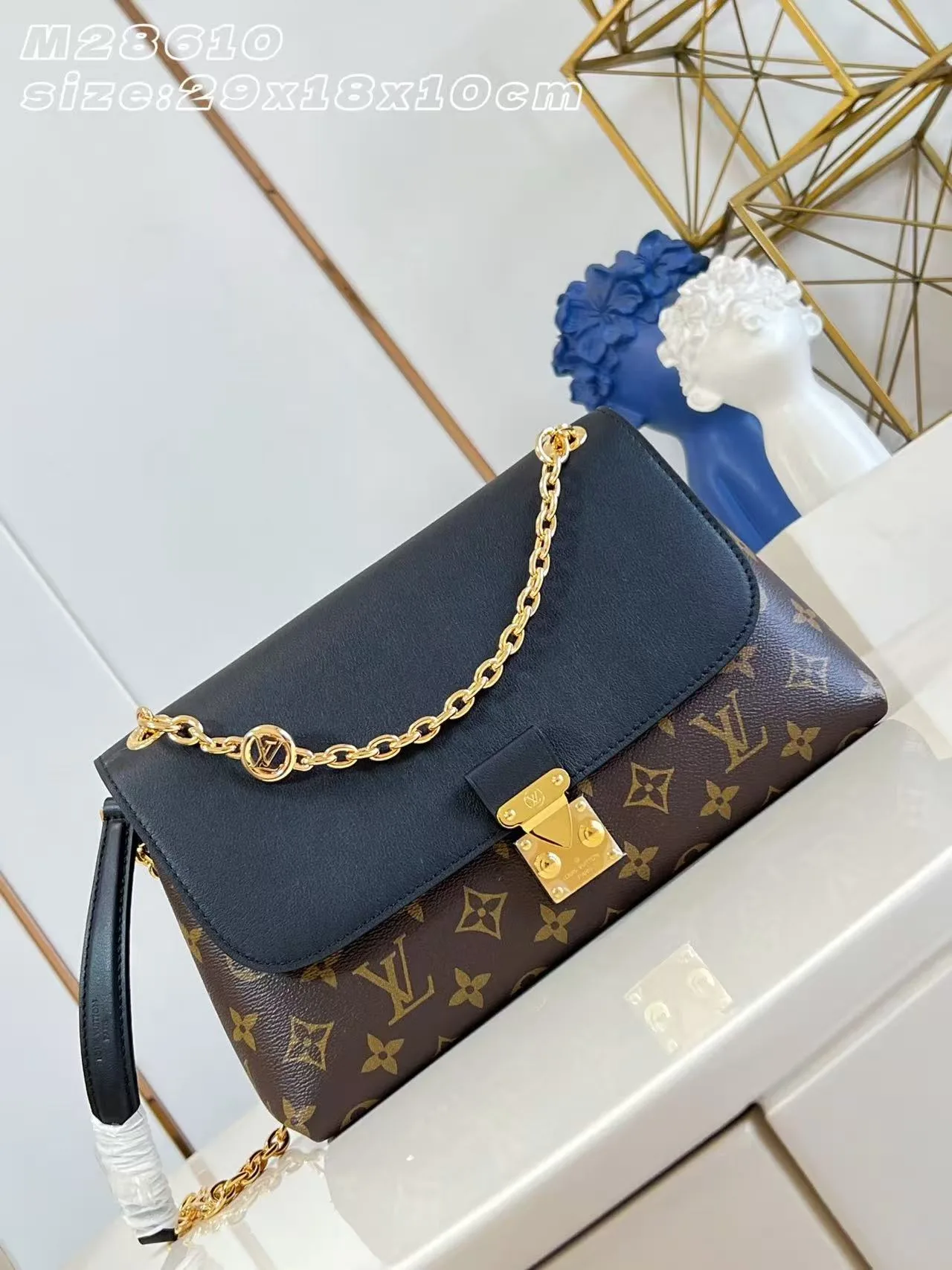 Louis Vuitton Madeleine Gold Canvas and Leather Shoulder Bag product photo from LabelPicks