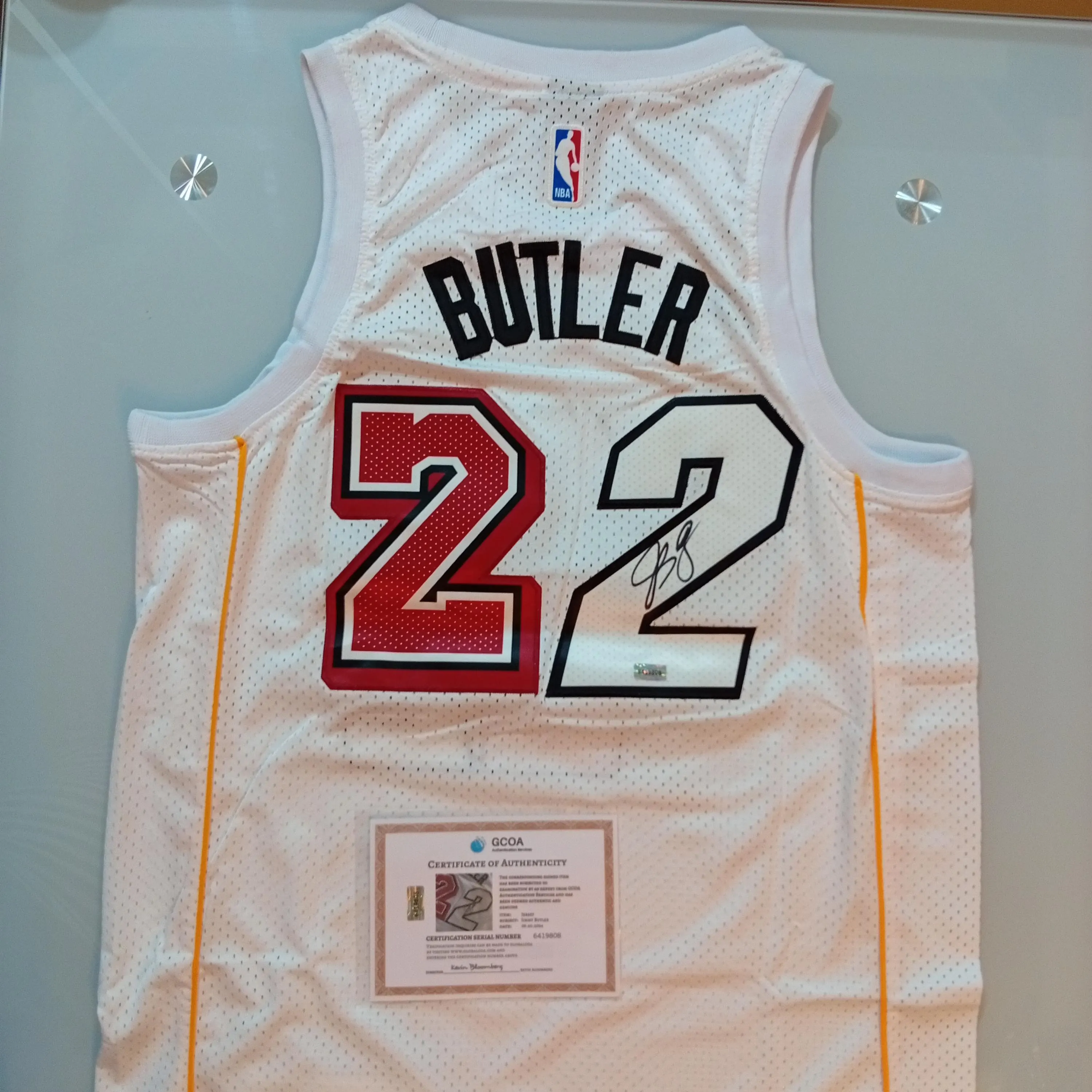 Jimmy Butler Signed Autographed Miami Heat Basketball Jersey with COA