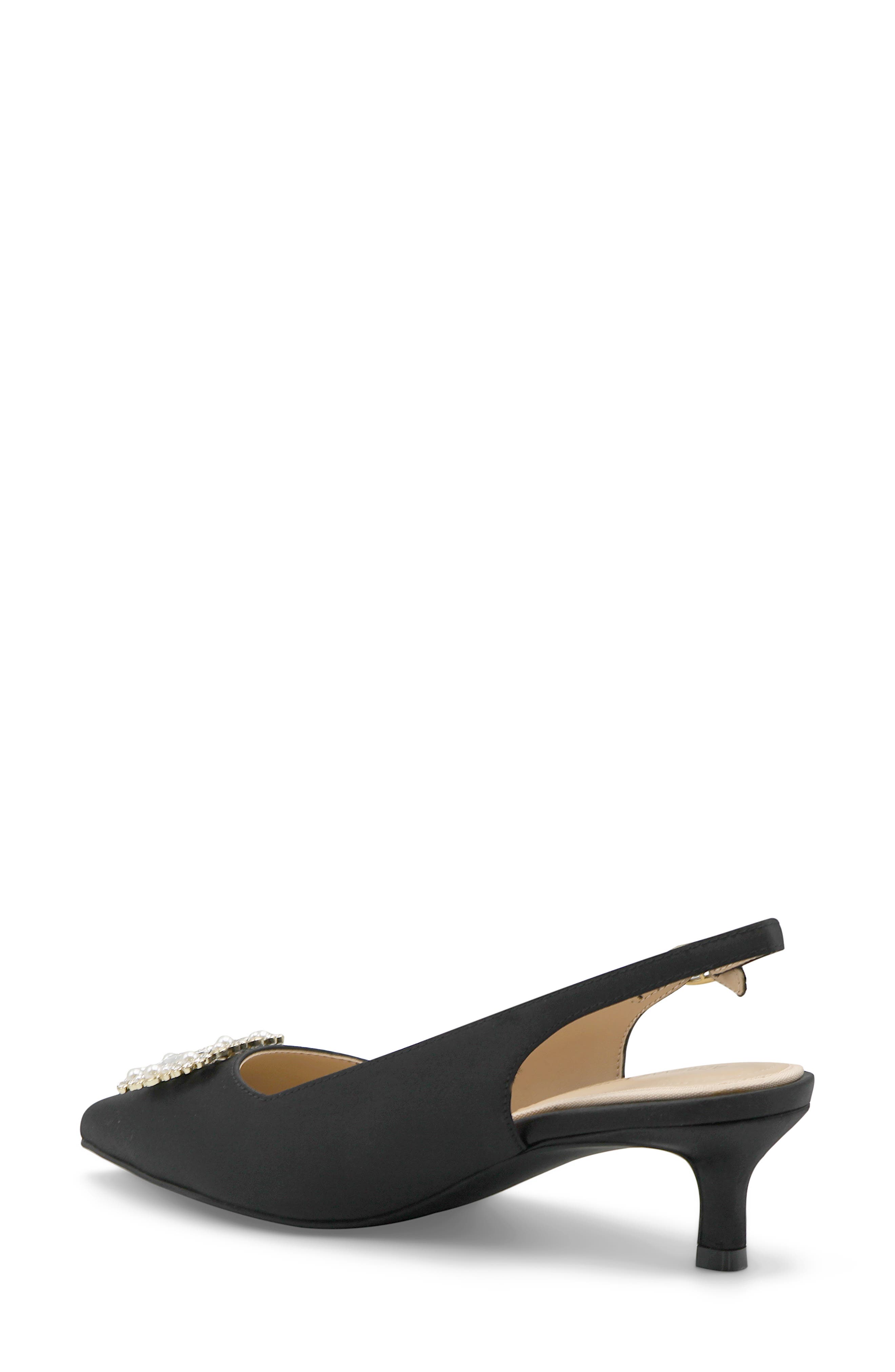 Adrienne Vittadini Savblanc Kitten Heel Slingback Pump