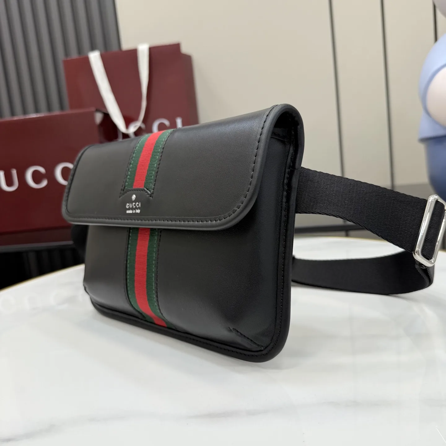 Gucci Black Quilted Leather Belt Bag product photo from LabelPicks
