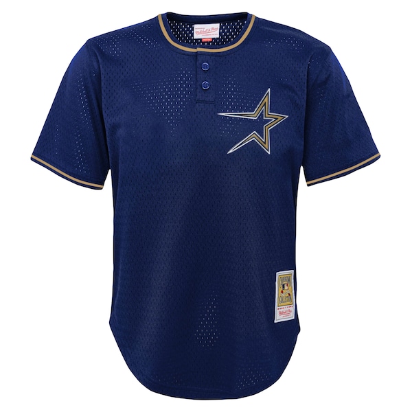 Craig Biggio Houston Astros Youth Cooperstown Collection Mesh Batting Practice Jersey - Navy