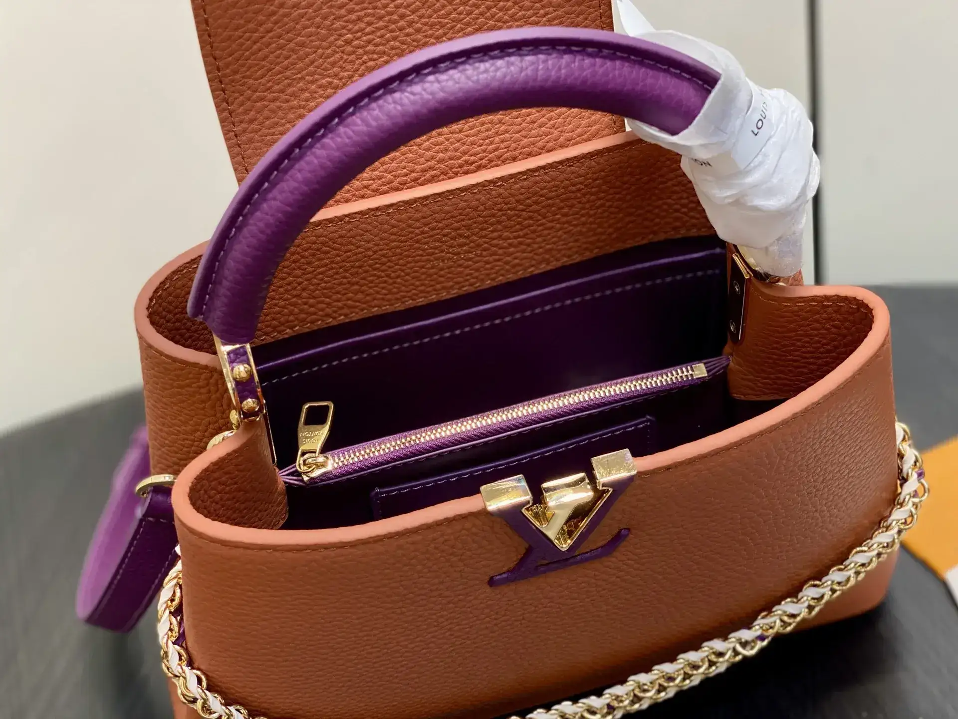 Louis Vuitton Brown Capucines Top Handle Bag product photo from LabelPicks