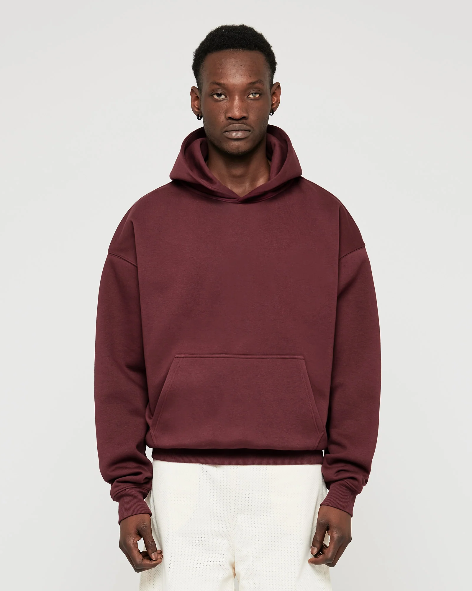Heavy Ruby Red Basic Hoodie