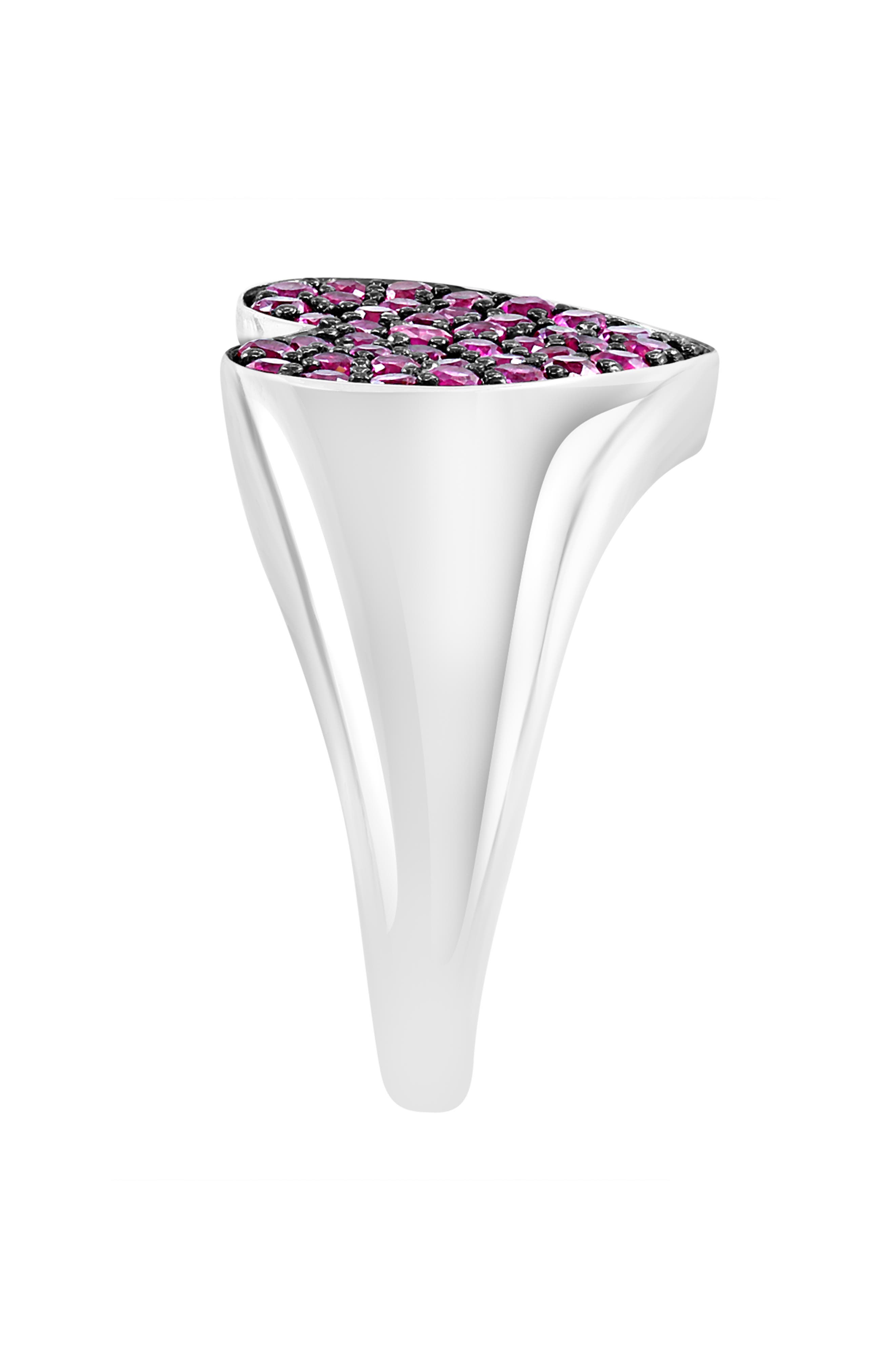EFFY Pavé Ruby Heart Ring