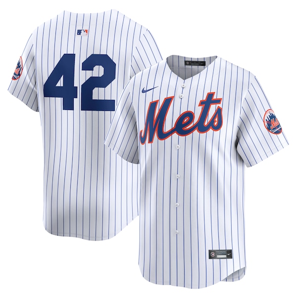 New York Mets Nike 2024 Jackie Robinson Day Home Limited Jersey – White