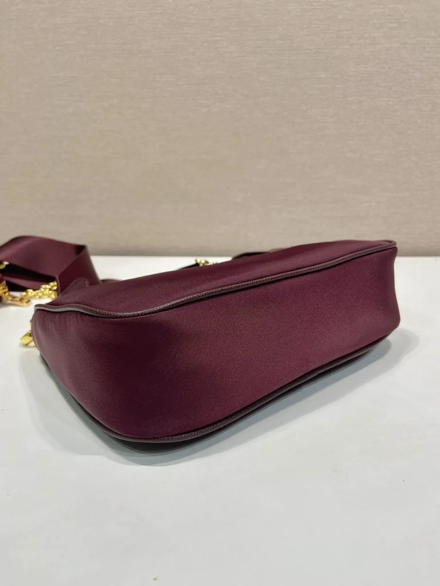 Prada Gold Nylon Hobo Bag product photo from LabelPicks