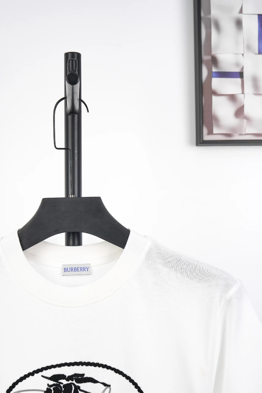 Burberry White Oval Badge Embroidered T-Shirt product photo from LabelPicks