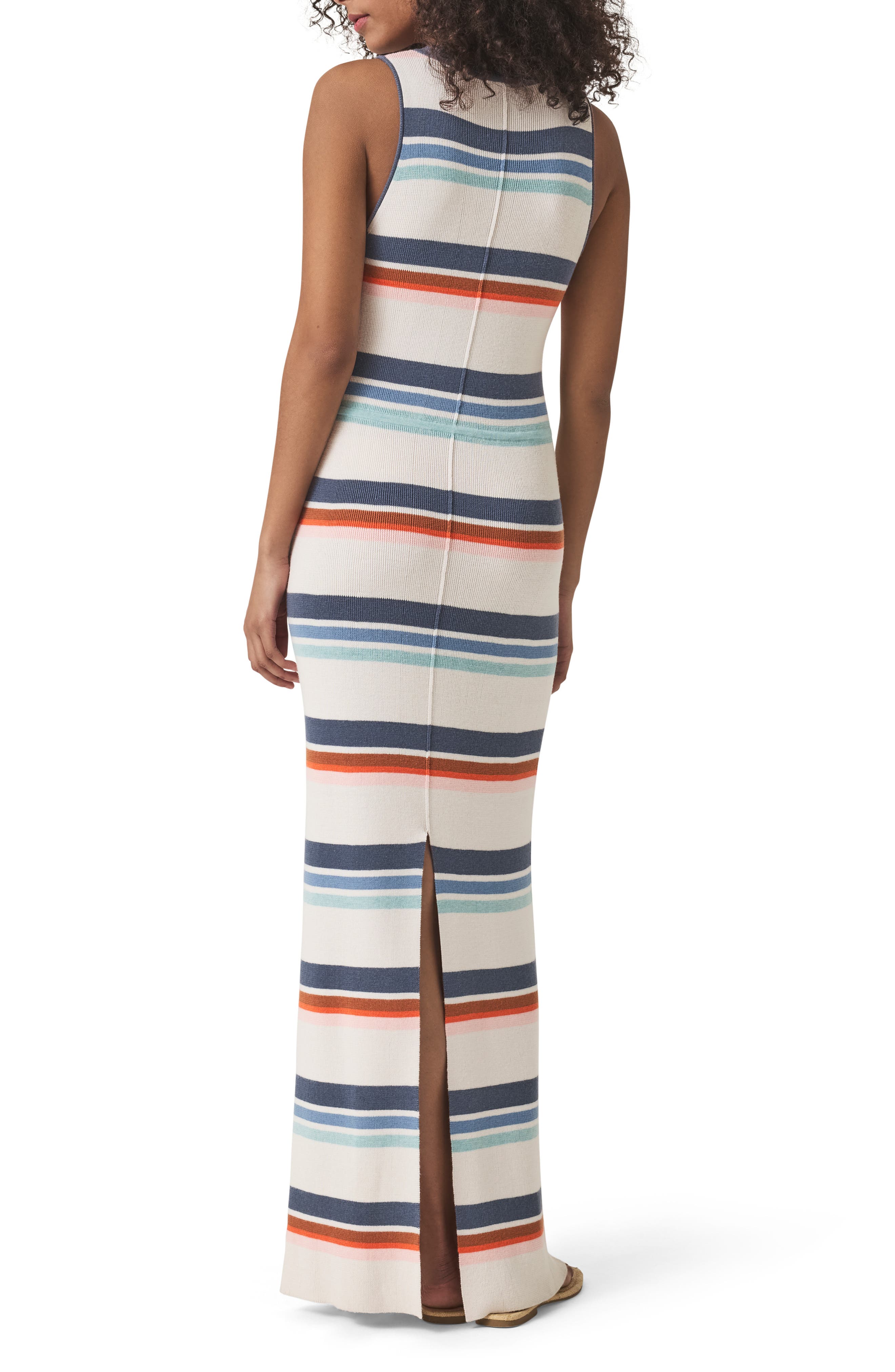 Splendid Polly Stripe Sleeveless Maxi Sweater Dress