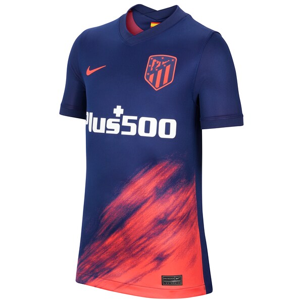 Atletico de Madrid Nike Youth 2021/22 Away Breathe Stadium Replica Jersey - Blue