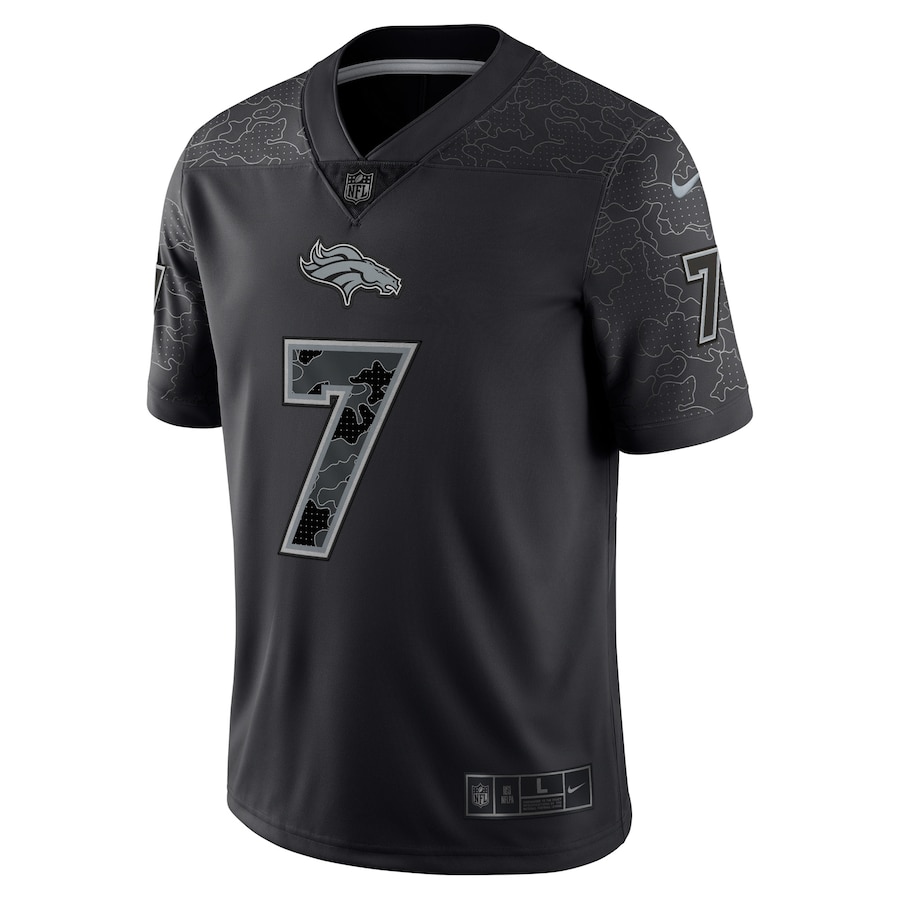 John Elway Denver Broncos Nike RFLCTV Limited Jersey - Black