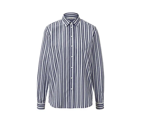 Gestreifte Popeline-Bluse