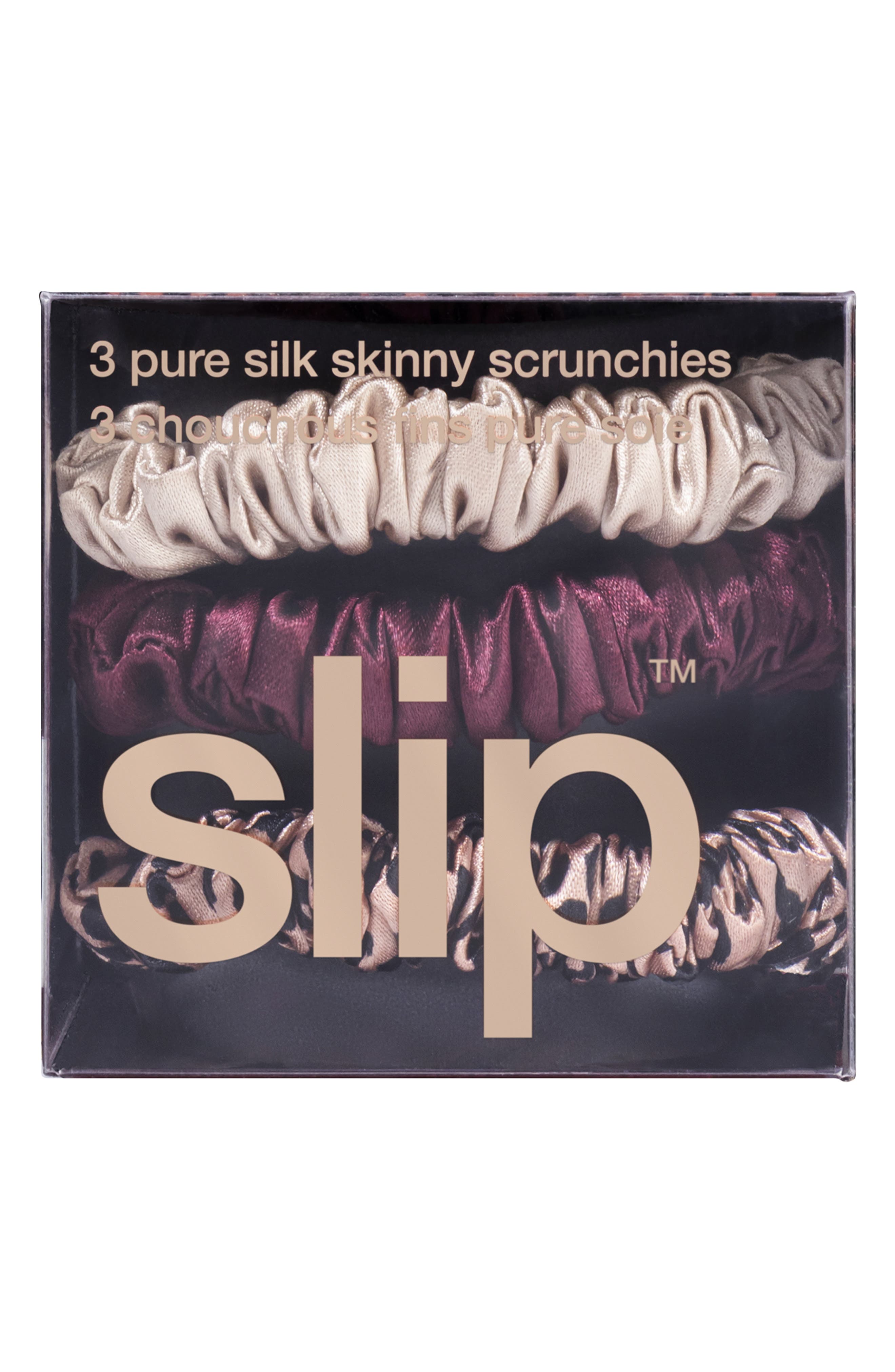slip Pure Silk 3-Pack Skinny Scrunchies