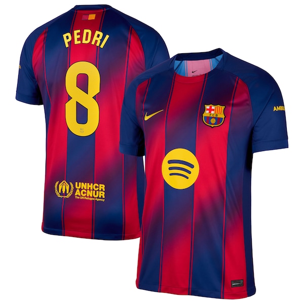 Pedri Barcelona Nike 2025/26 Home Replica Jersey - Navy