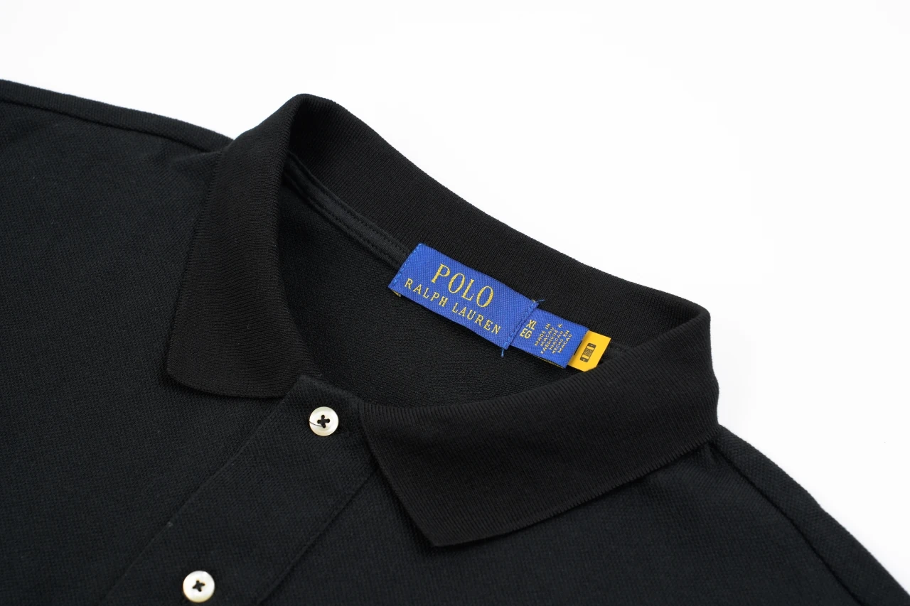 Ralph Lauren Black Pony Embroidered Long Sleeve Polo Shirt product photo from LabelPicks