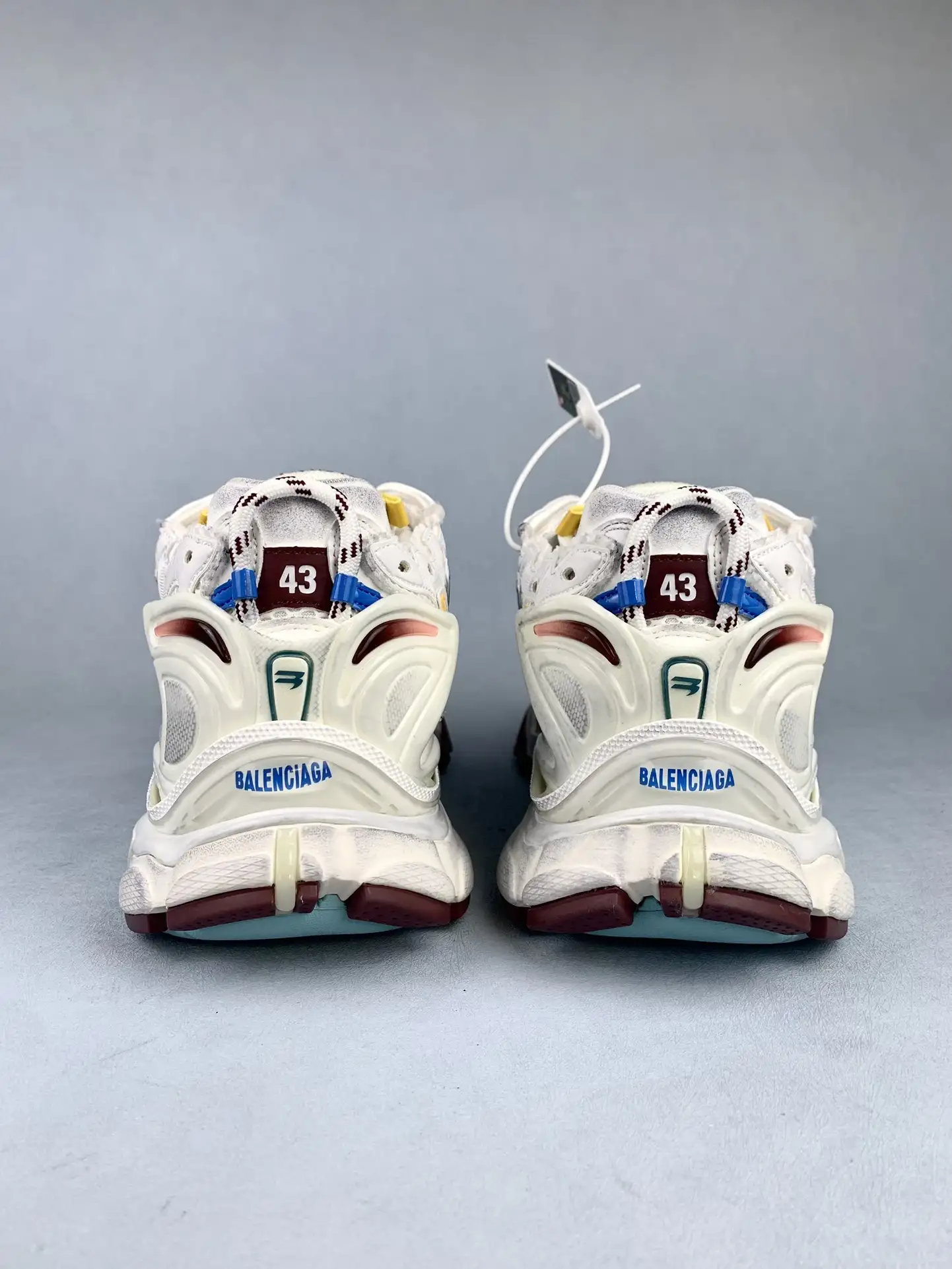 Balenciaga Runner Sneaker in Blue/Yellow/White product photo from LabelPicks