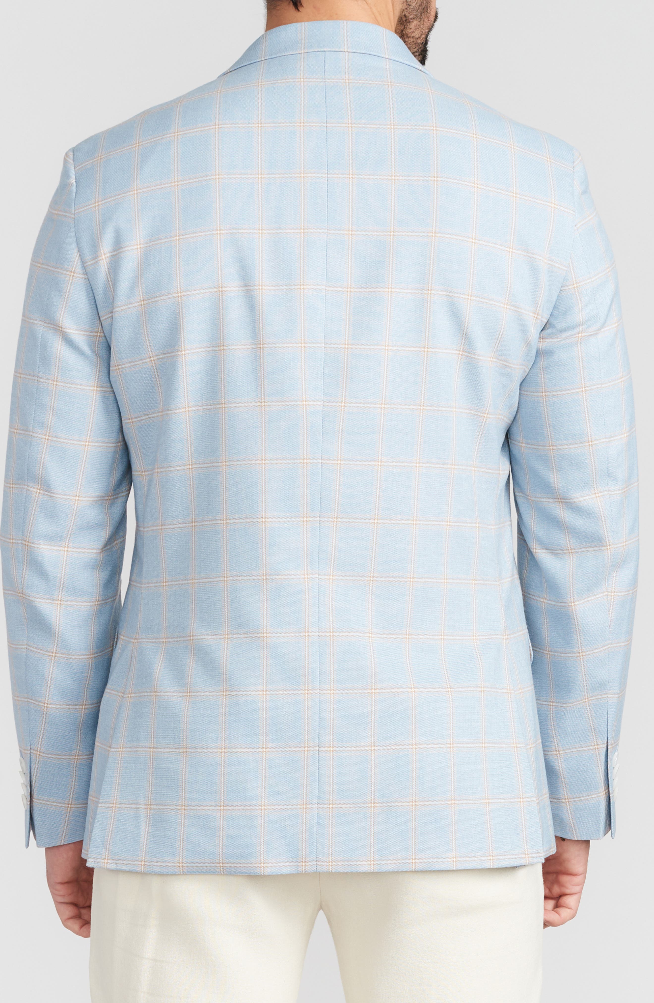 SAVILE ROW CO Blue Plaid Sport Coat