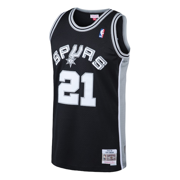 Tim Duncan San Antonio Spurs 1998/99 Hardwood Classics Swingman Jersey - Black