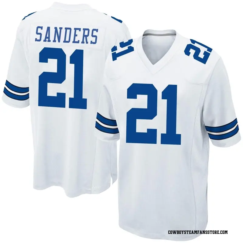Deion Sanders Dallas Cowboys Nike Team Retired Player Game Jersey -  White