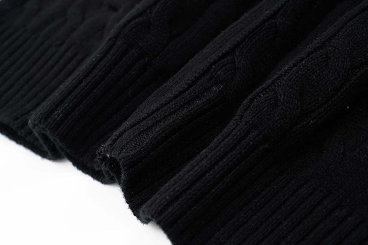 Ralph Lauren Black Pony Embroidered Half Zip Sweater product photo from LabelPicks