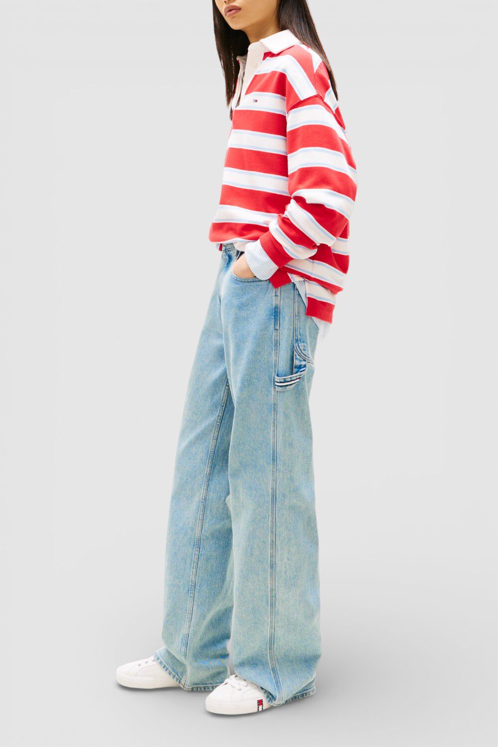 TOMMY HILFIGER מכנסי ג'ינס בגזרה משוחררת