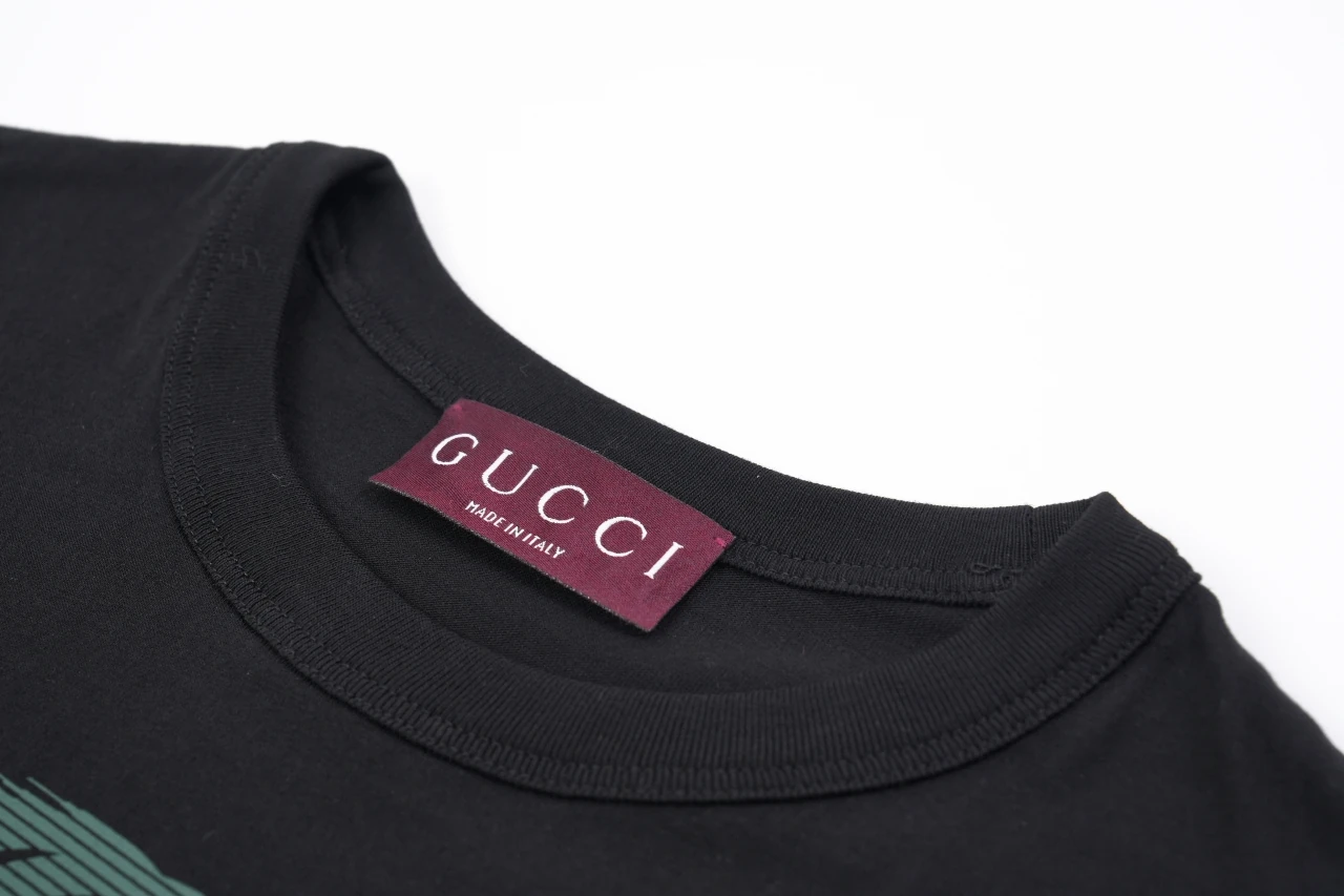 GUCCI Black Red Green GG Print T-Shirt product photo from LabelPicks