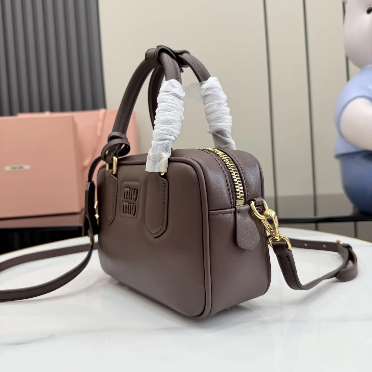 Miu Miu Calfskin Matelasse Top Handle Bag product photo from LabelPicks
