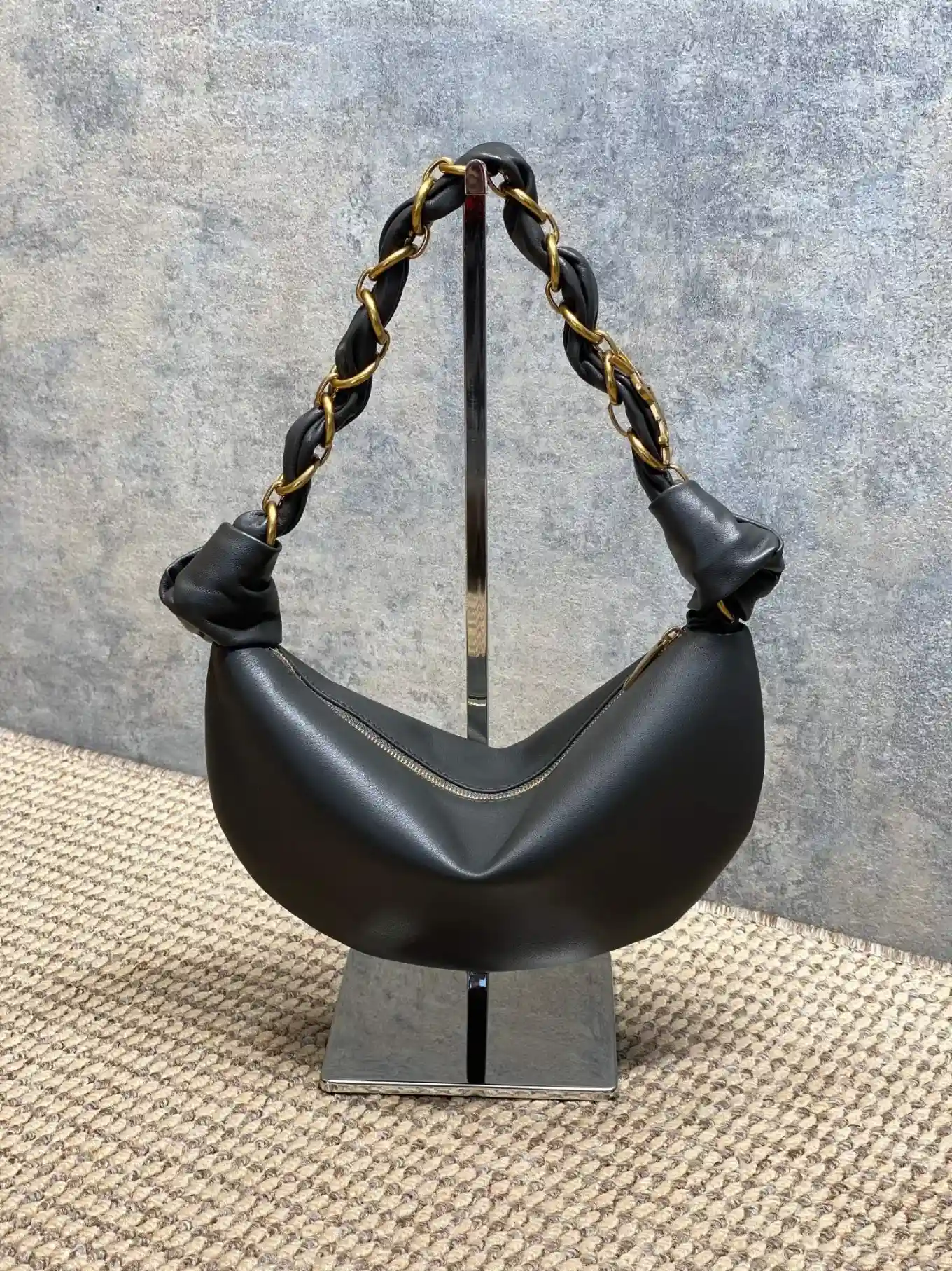 Saint Laurent Black Lambskin Hobo Bag product photo from LabelPicks