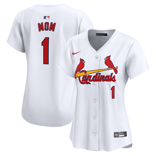 St. Louis Cardinals Nike Women's #1 Mom Home Limited Jersey - White