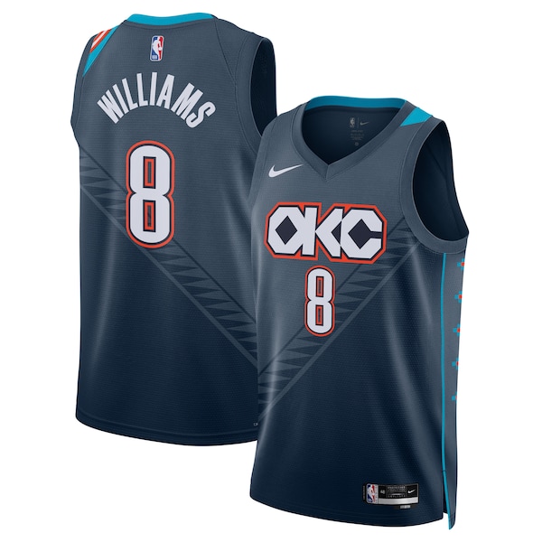 Jalen Williams Oklahoma City Thunder Nike Unisex 2025/26 Swingman Jersey - Navy - City Edition