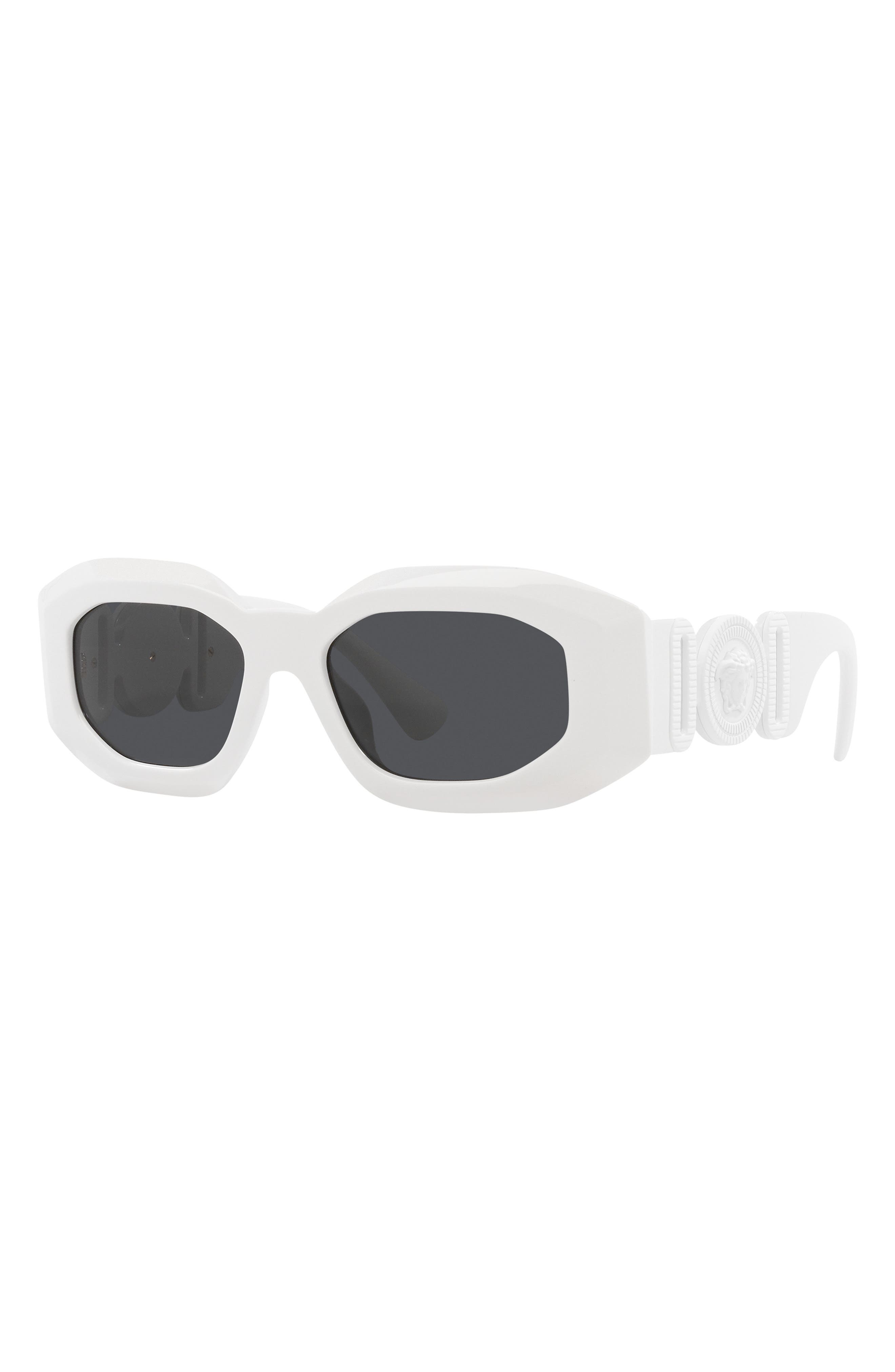 Versace 53mm Rectangular Sunglasses